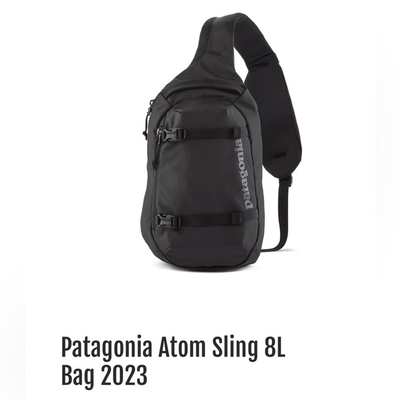 Patagonia Handbags - Patagonia 2023 8-meter Atom Sling Bag- black